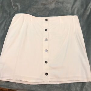 Pacsun White Button Up Skirt